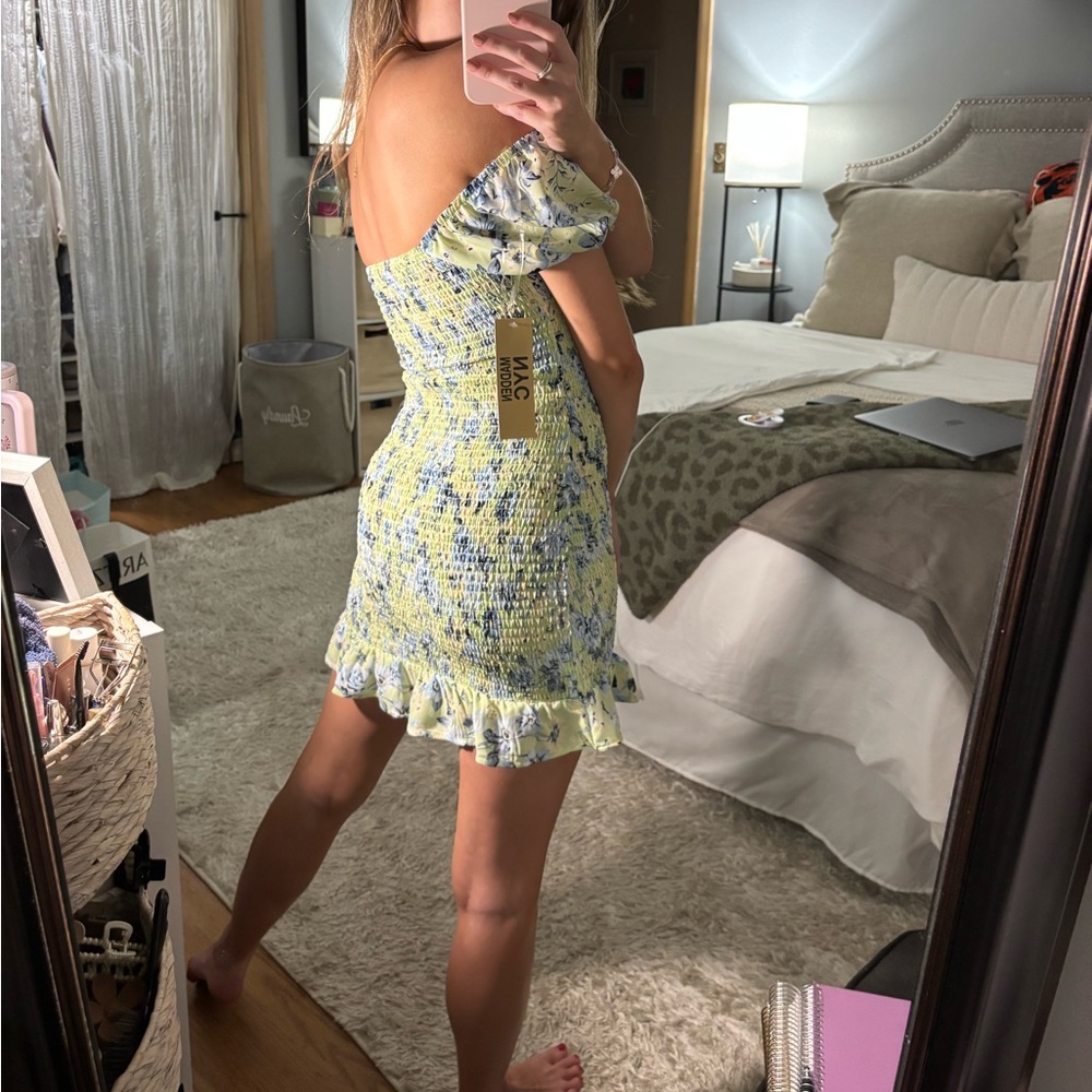 Floral Ruffle Mini Dress - Picture 3 of 8